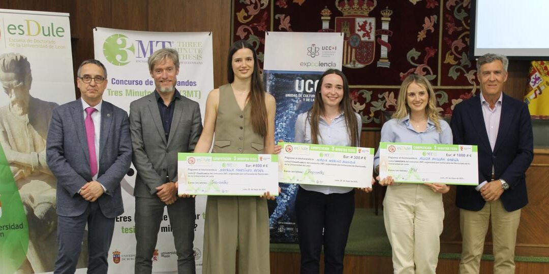 ALICIA MILLÁN, NATALIA MARTÍNEZ Y NADIA MERINO SE ALZARON CON EL TRIUNFO EN LA FASE LOCAL DEL CONCURSO TESIS EN 3 MINUTOS (3MT)